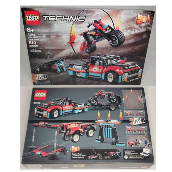メイ、 LEGO 42106 Stunt Show Truck & Bike Technic 2 in 1 Stadium Truck